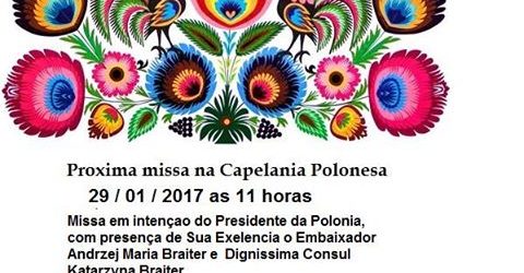 Msza Święta w Sao Paulo z udziałem Ambasadora RP p. Andrzeja Braitera oraz Konsul p. Katarzyny Braiter